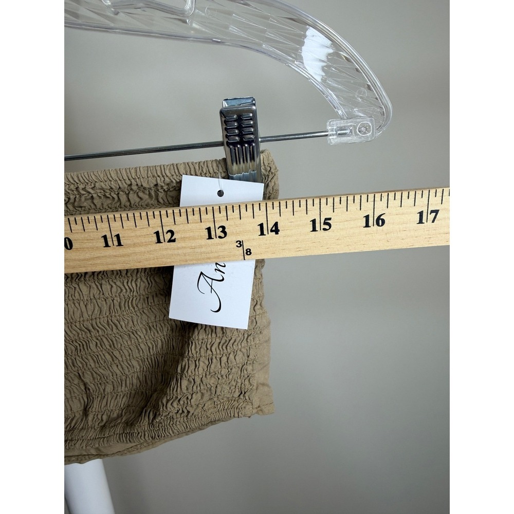 Andzela Italy 4Piece Set Duster Palazzo Pants Bandeau Headwrap Tan Viscose NEW M - Picture 11 of 11